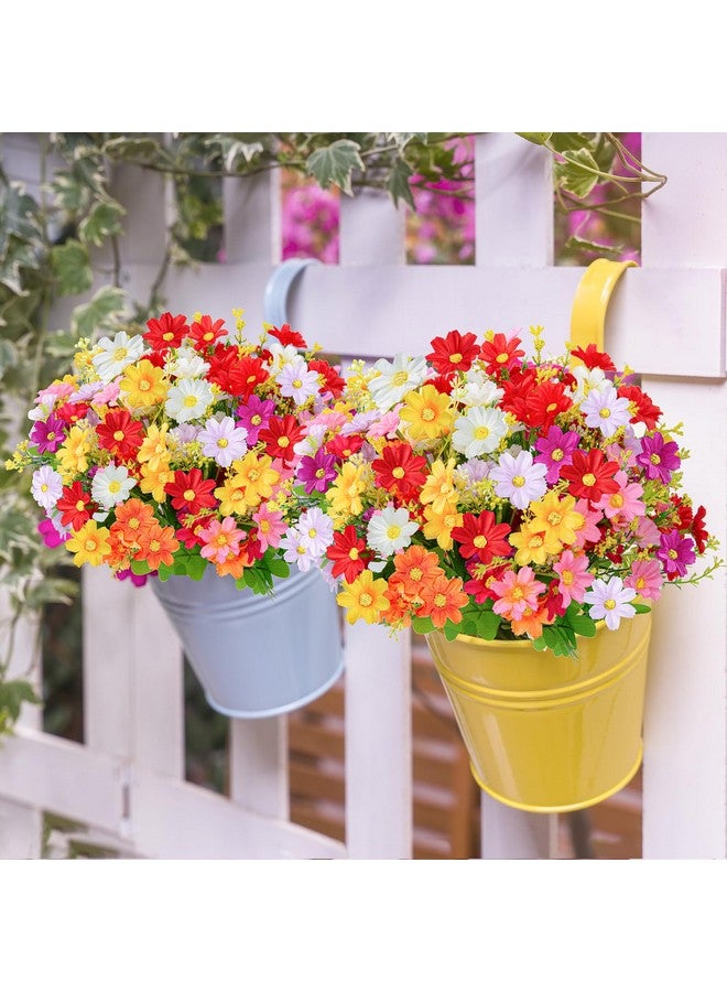 زونور XONOR 10 باقات من الزهور الاصطناعية من الحرير الصناعي لتزيين المنزل وحفلات الزفاف، ألوان متنوعة من زهور الأقحوان لتزيين الربيع والصيف - Image 2