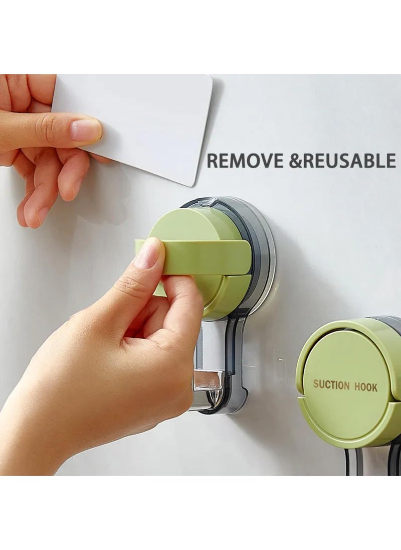 FLEXI MADHAV Flexi Madhav Vacuum Suction Cup Hook DrillFree Removable Reusable Wall Clips for Hanging Towels Clothes and Kitchen Utensils Multicolor  - Image 3