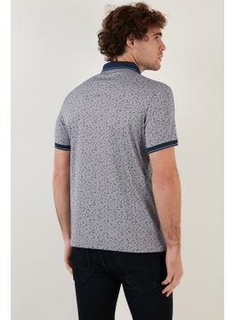 Buratti Cotton Blended Patterned Slim Fit Polo T Shirt Men's T Shirt 646B3270  - Image 5