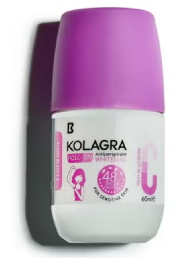 Whitening Roll-On - Elder Rose Scent - 48H Protection - (60 ml)