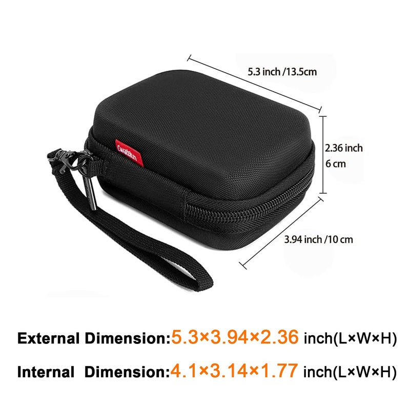 Cwatcun Carrying & Protective Case for Digital Camera, Small Camera Pouch for AbergBest 2.7" LCD Kodak Pixpro/Canon PowerShot ELPH 180/190 / DSCW830 Travel Cameras, Waterproof Shockproof Case - Black - Image 2