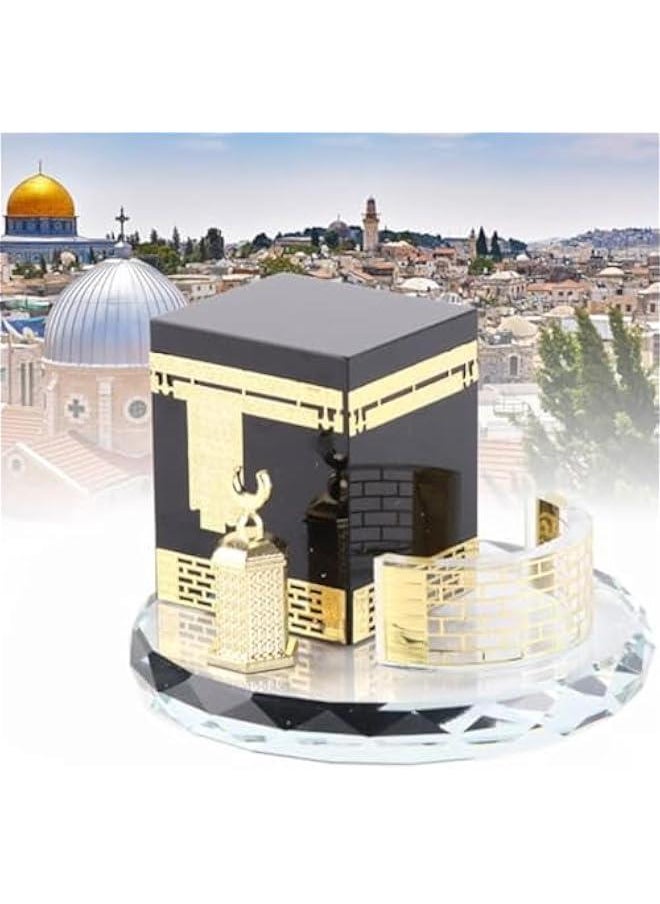 ماركة غير محددة زيروديس مجموعة الكعبة الاسلامية، الحرف اليدوية الاسلامية، هدايا تذكارية لسطح المكتب، ديكور المنزل والسيارة، نموذج الحرف الاسلامية  - Image 1