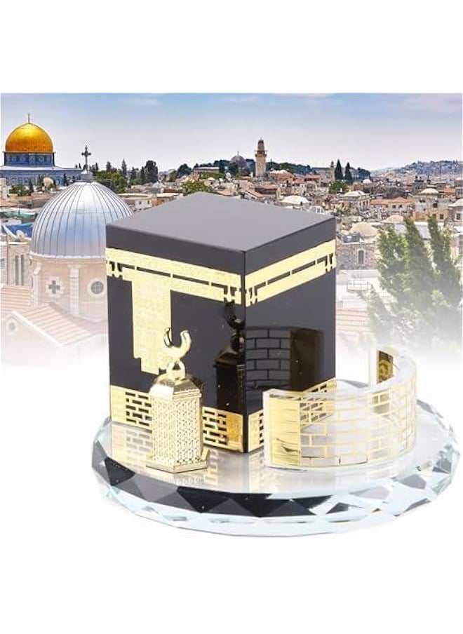 ماركة غير محددة زيروديس مجموعة الكعبة الاسلامية، الحرف اليدوية الاسلامية، هدايا تذكارية لسطح المكتب، ديكور المنزل والسيارة، نموذج الحرف الاسلامية  - Image 2
