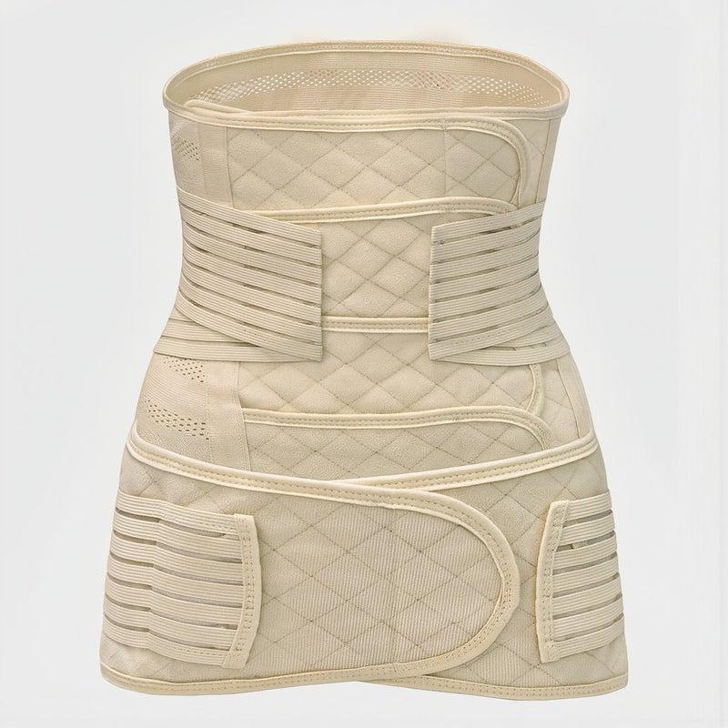 Durable Washable Postpartum Belt No Deformation Long Last Use M Beige Set - Image 2