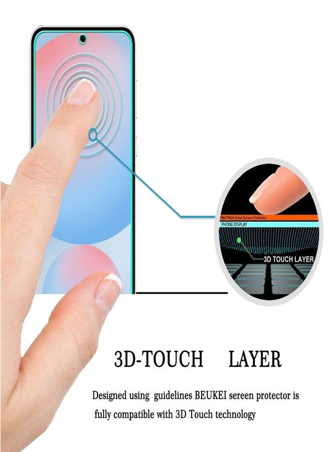 beukei (4 Pack) Compatible for Samsung Galaxy S24 FE 5G / Galaxy S24 FE [FE Model Only] Screen Protector Tempered Glass,Touch Sensitive, 9H Hardness - Image 2