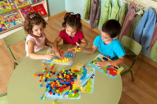 Miniland Interactive Peg Board Game with 90 Pegs 6 Worksheets 34Multicolor45318 - Image 5