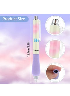 Royee 6 Piece Retractable Gel Pens 0.5mm Point Black Ink Rollerball Writing Pen  - Image 4