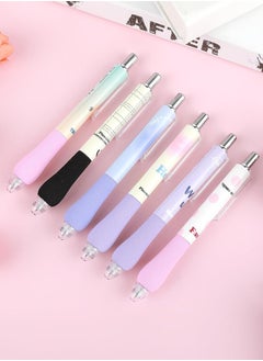 Royee 6 Piece Retractable Gel Pens 0.5mm Point Black Ink Rollerball Writing Pen  - Image 5