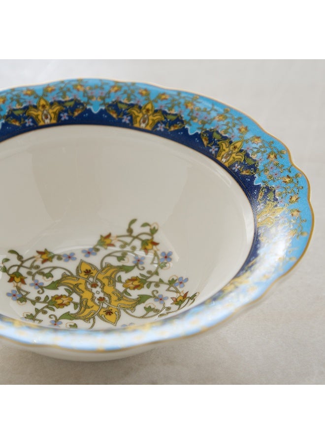 Home Box وعاء ملائكي بتصميم زهور زرقاء - Image 3