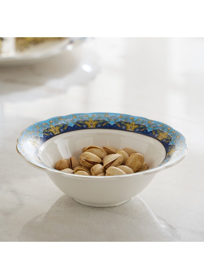 Home Box وعاء ملائكي بتصميم زهور زرقاء - Image 1