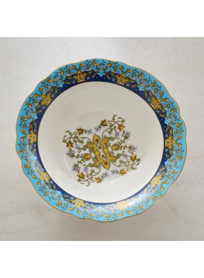 Home Box وعاء ملائكي بتصميم زهور زرقاء - Image 2