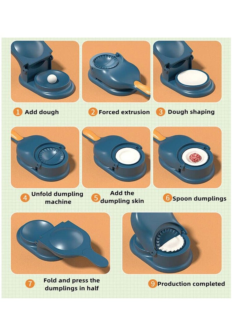 Dough Press With Dumpling Maker Mould Easy to Use Random Colour