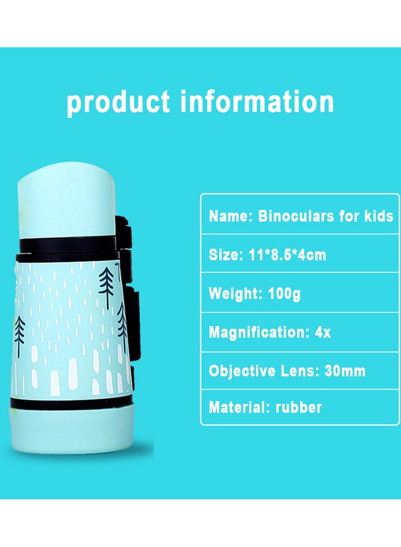 Generic 4X30mm Kids Binoculars Telescope for Children Educational Learning Outdoor Bird Watching Folding Optics Easy Focus Travel Telescope for Boys Girls Beginners Explorers  - Image 3