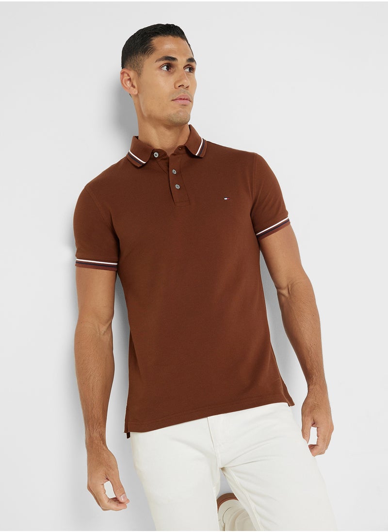 TOMMY HILFIGER Slim Tipped Polo  - Image 1
