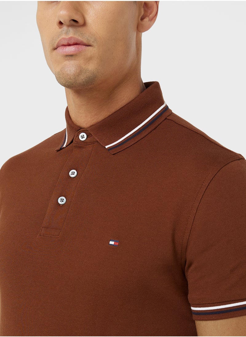 TOMMY HILFIGER Slim Tipped Polo  - Image 3