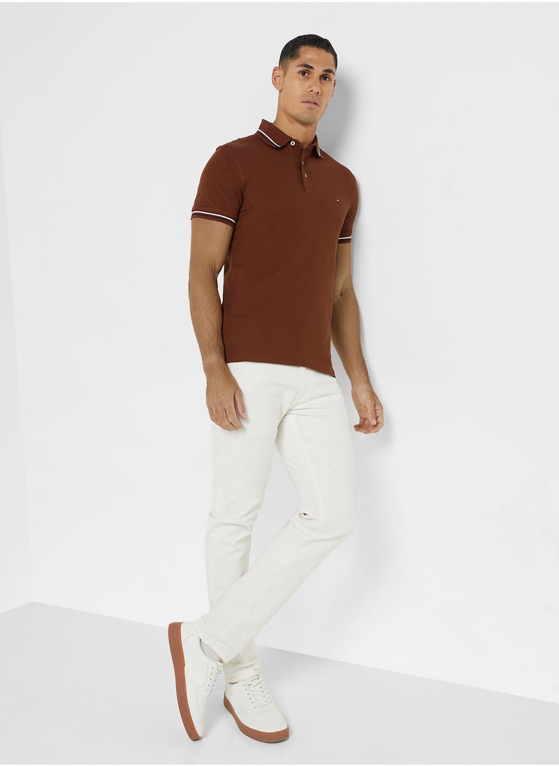 TOMMY HILFIGER Slim Tipped Polo  - Image 4
