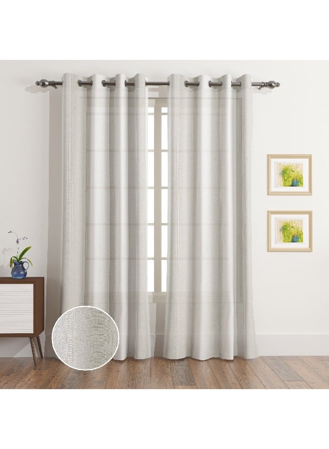 Home Box ستائر شفافه طويله إضافيه 2 قطعة آرا أشتون 140 × 300 سم - Image 1