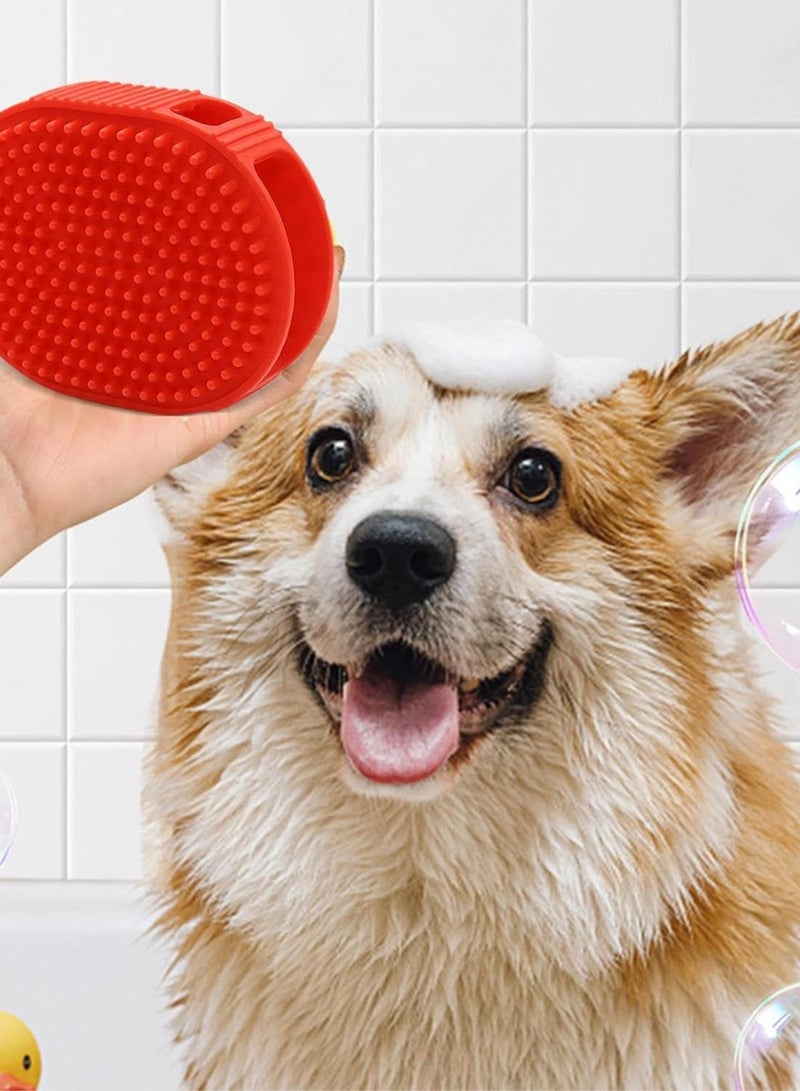 GGOOT Dog Bath Scrubber - Double Sided Silicone Grooming Brush, Soft | Short Hair and Short Hair Pet Massager, Comfortable Products by  - Image 4
