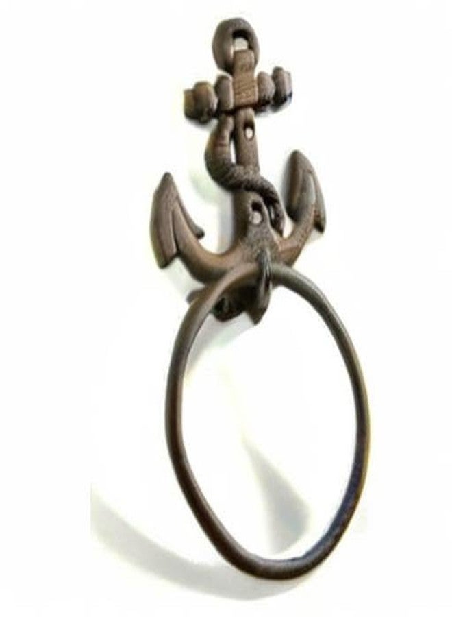 PITBULL Pit Bull Nautical Anchor Rope Towel Rack 4" - Image 2