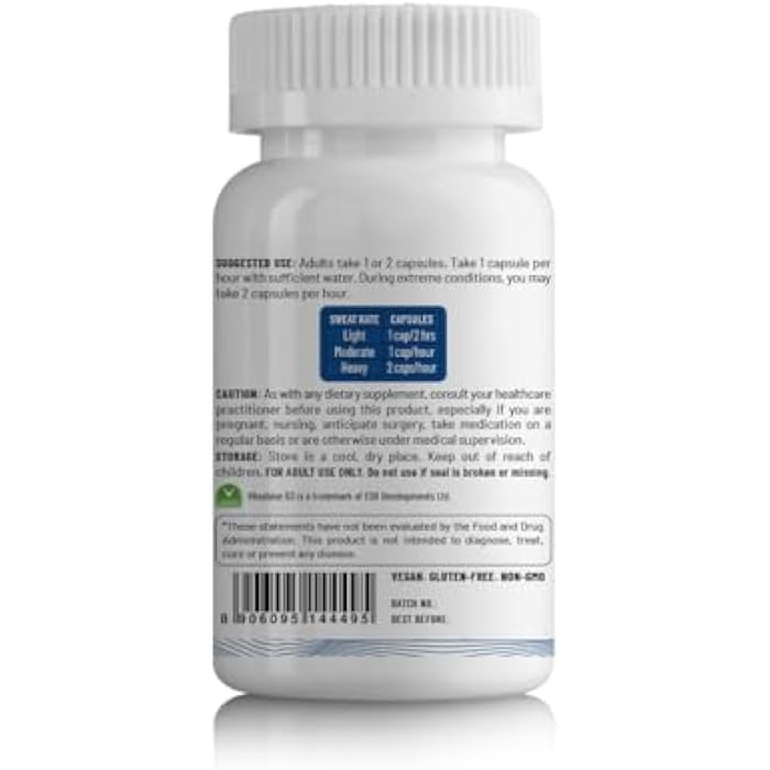Unived Salt Capsules with 30mg Caffeine & Vitamin D3 | Salt Capsules with Electrolytes for Running, Endurance Sports Nutrition, Running Supplements | 30 Count Electrolyte Capsules - Image 4