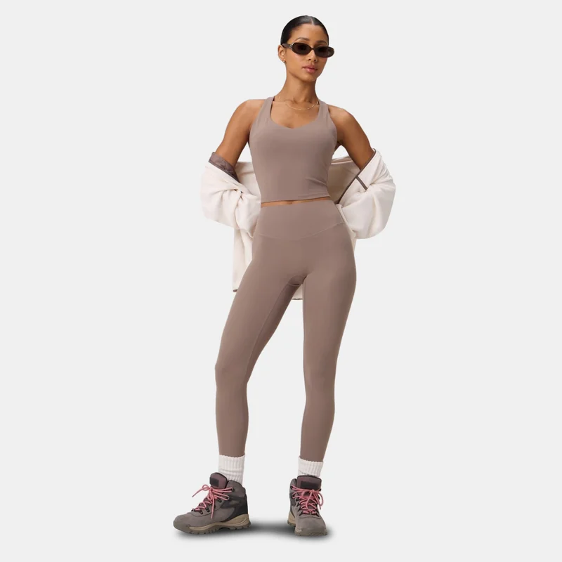 Fabletics Brown Women's Anywhere Cropped Built-In Bra Training Tank Top for Women | Best Price UAE