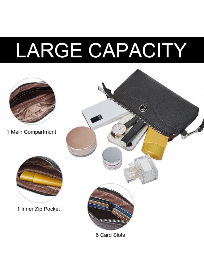 CLUCI Wristlet Wallets for Women Travel Phone Handbag Leather Clutch Purses with Card Slots - Image 3