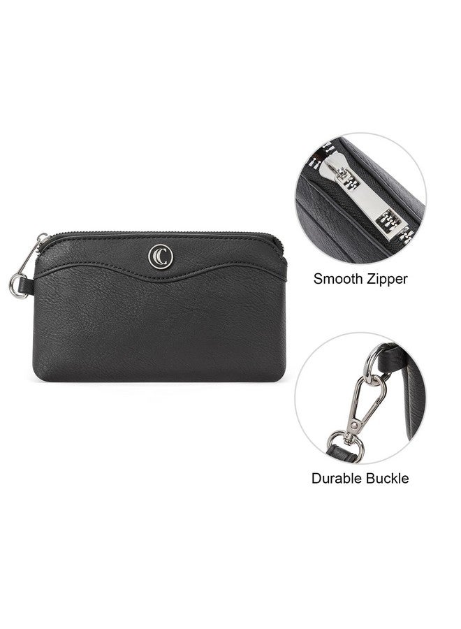 CLUCI Wristlet Wallets for Women Travel Phone Handbag Leather Clutch Purses with Card Slots - Image 4