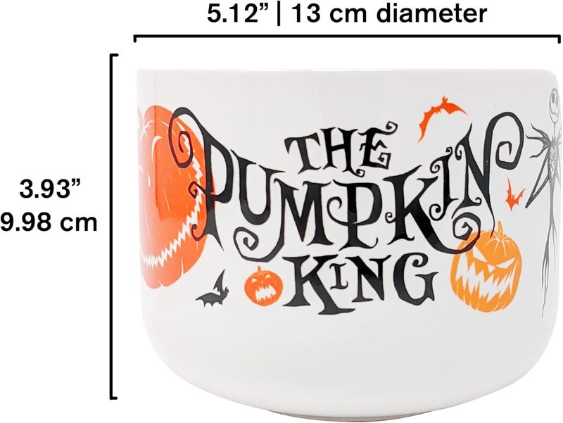 Katalyst Licensing & Promotions Inc. Nightmare Before Christmas The Pumpkin King Ramen Bowl and Chopsticks Set Halloween Decor Noodle Bowl - Image 4