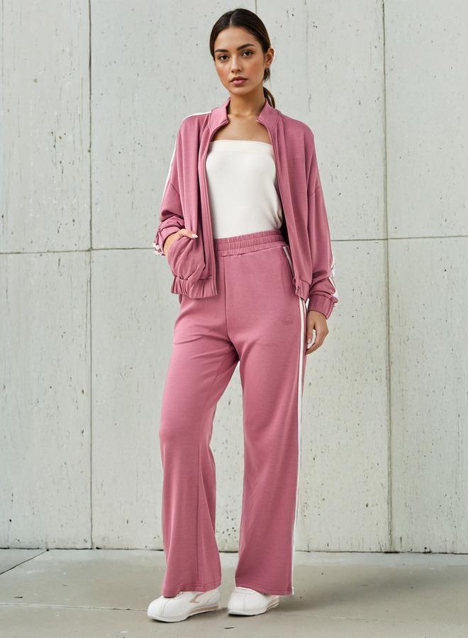 Kappa Women Contrast Tape Soft Touch Track Pants with Pockets - Image 2