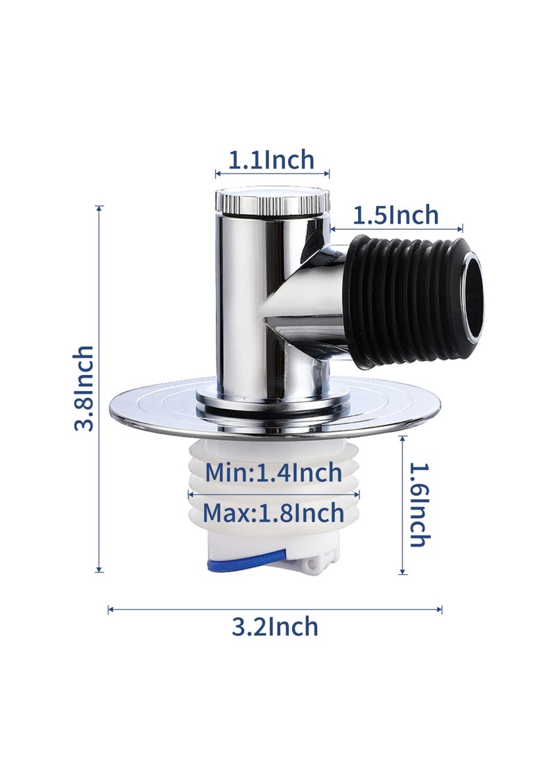 Generic Magnetic Drain Tube Hose Seal, Odor-proof Valve Deodorant Silicone Plug, Drain Catcher Connector, Tee Joint, Only Suitable for Washing Machine  - Image 2