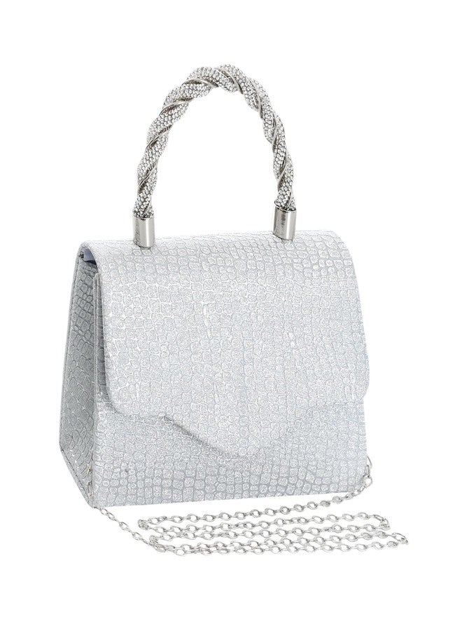 BSOKEIXD Mother's Day Women's Evening Bag Purse Clutch Bag，Glitter Evening Bag Sparkling Envelope Packet with Detachable Chain，for Women's Formal Evening Wedding Prom Events - Image 1