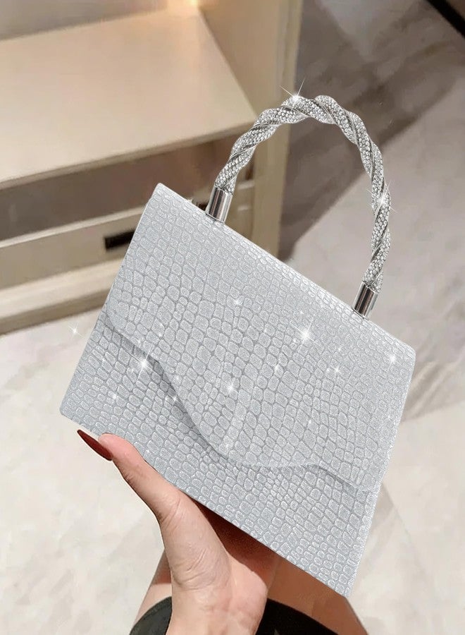 BSOKEIXD Mother's Day Women's Evening Bag Purse Clutch Bag，Glitter Evening Bag Sparkling Envelope Packet with Detachable Chain，for Women's Formal Evening Wedding Prom Events - Image 3