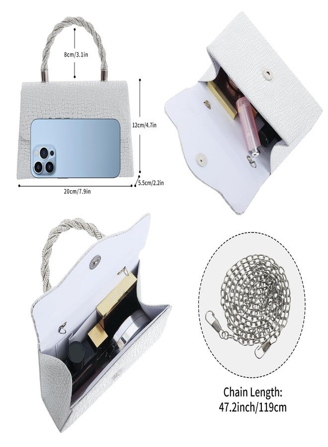 BSOKEIXD Mother's Day Women's Evening Bag Purse Clutch Bag，Glitter Evening Bag Sparkling Envelope Packet with Detachable Chain，for Women's Formal Evening Wedding Prom Events - Image 4