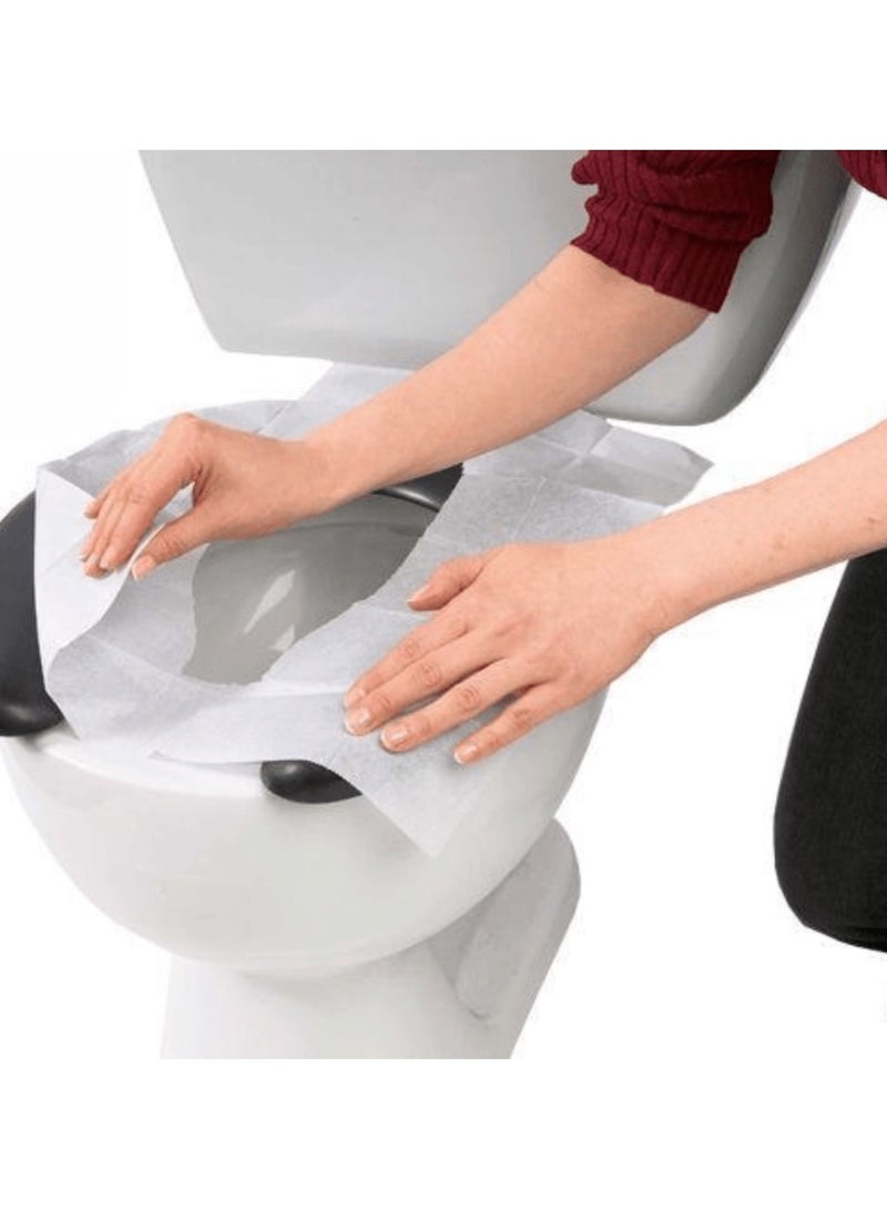 Toly 300 - Disposable Toilet Seat Covers Bulk Pack | Hygienic, Waterproof & Flushable Paper Liners (300 Sheets, 30 Packs) | Ideal for Travel, Office & Public Toilets - Image 3