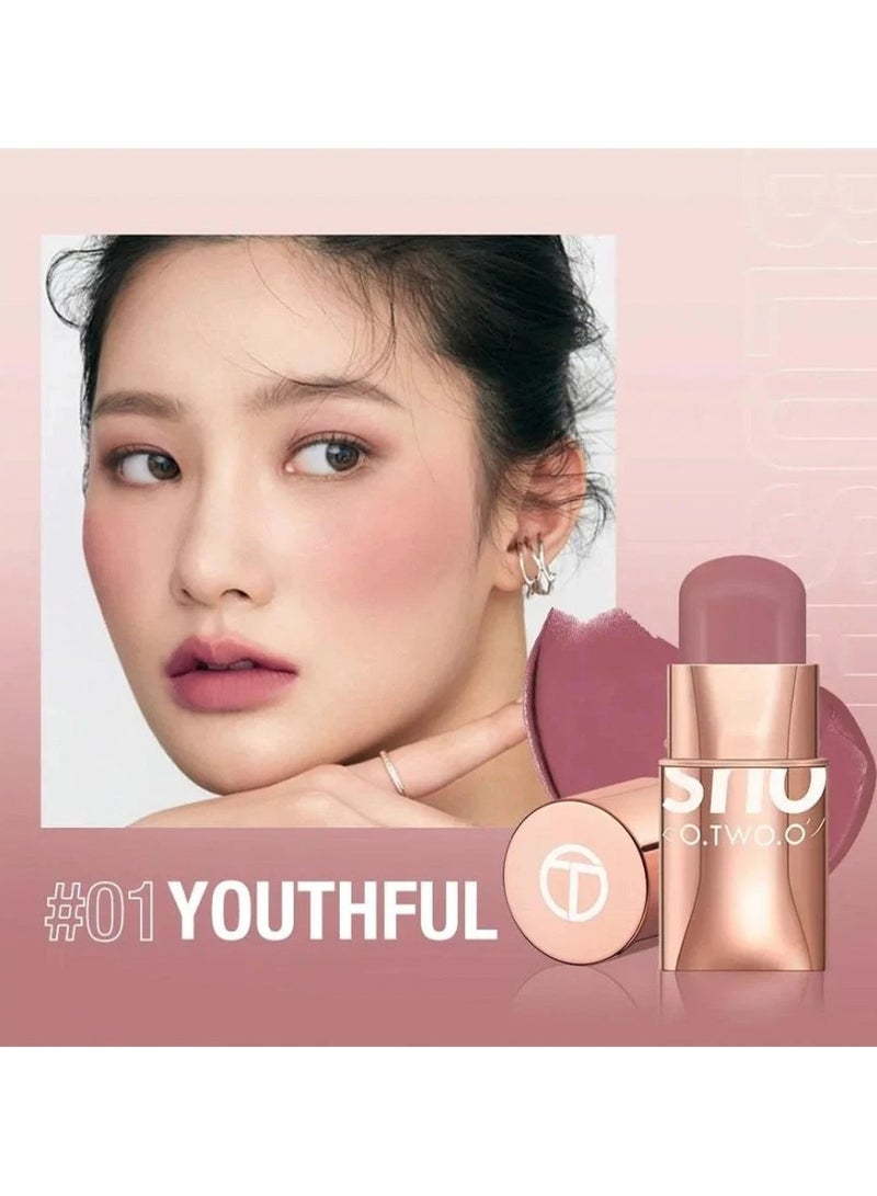 O.TWO.O Blush Stick Glow 01 Youthful - 7g - Image 3