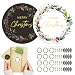 wuhuzsm 120pcs Merry Christmas Stickers for Cards Envelope Seals 2 Style Round Adhesive Holiday Stickers for Invitation Gift Bags Box Sealing Parcel - Image 2