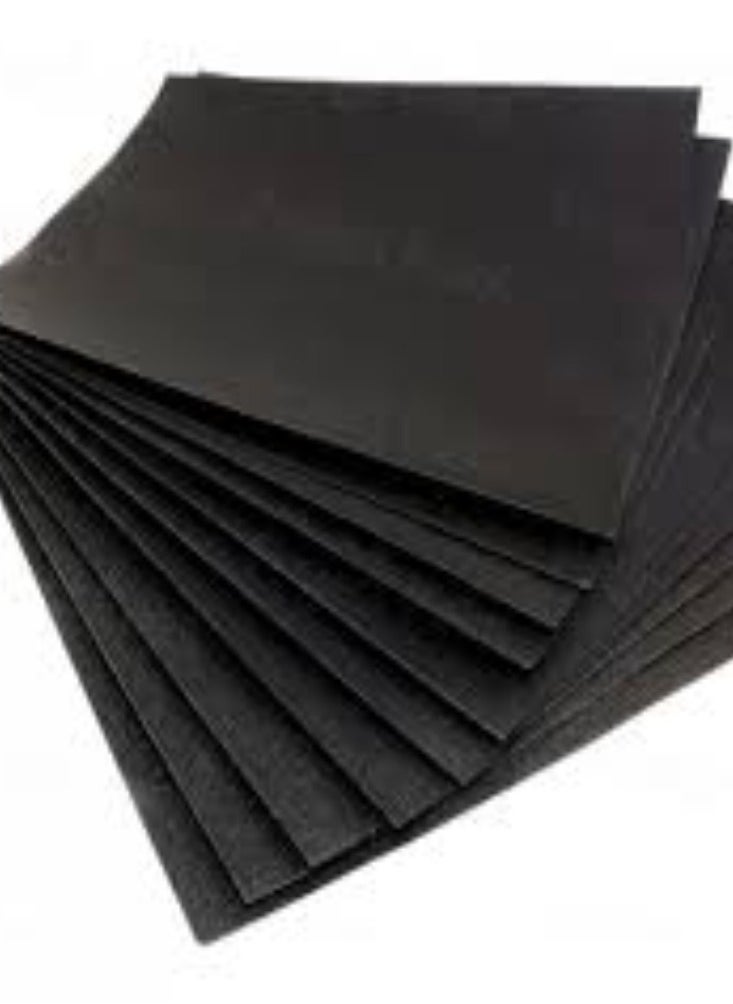 KNP KNP 400 Grit Sandpaper Pack of 10 sandpaper features abrasive particles bonded to a durable backing, ideal for smoothing surfaces and preparing them for painting, staining, or finishing.  - Image 3