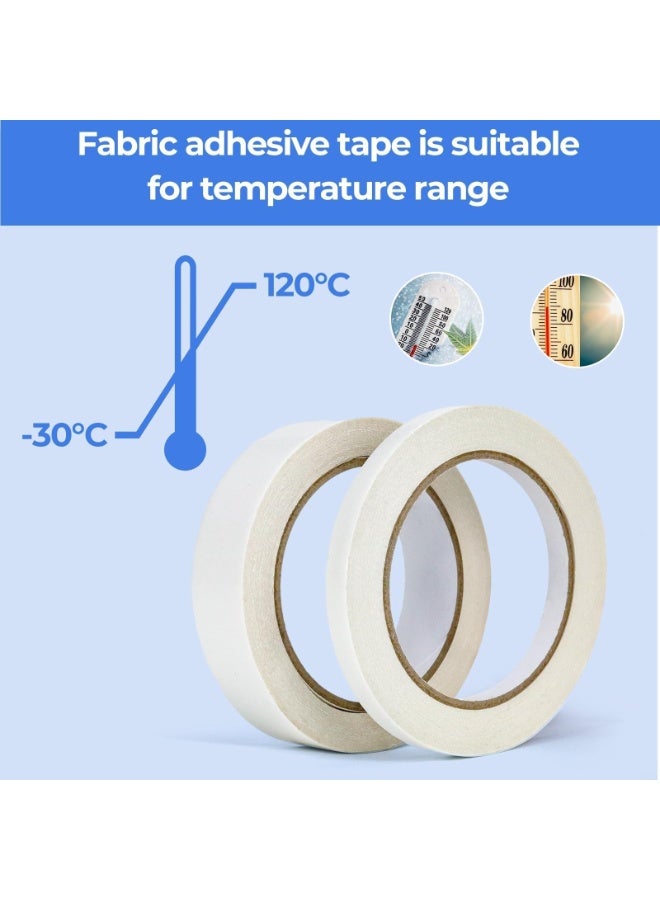 2PCS Double-Sided Sticky Fabric Tape, Two Rolls No Sewing, Gluing, or Ironing Stitch Adhesive Cloth Tape for No Sew, No Iron Hemming, Perfect for Pants, Crafts, and DIY Projects - Image 4