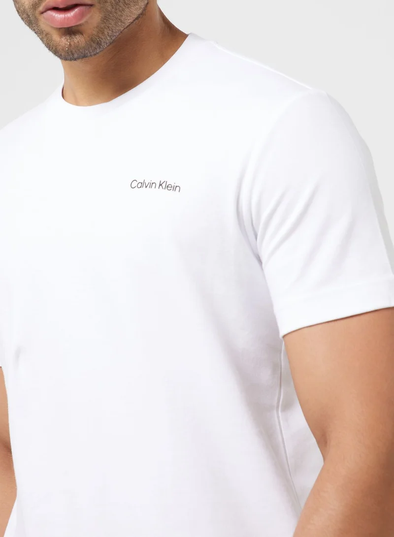 CALVIN KLEIN Logo Crew Neck T-Shirt