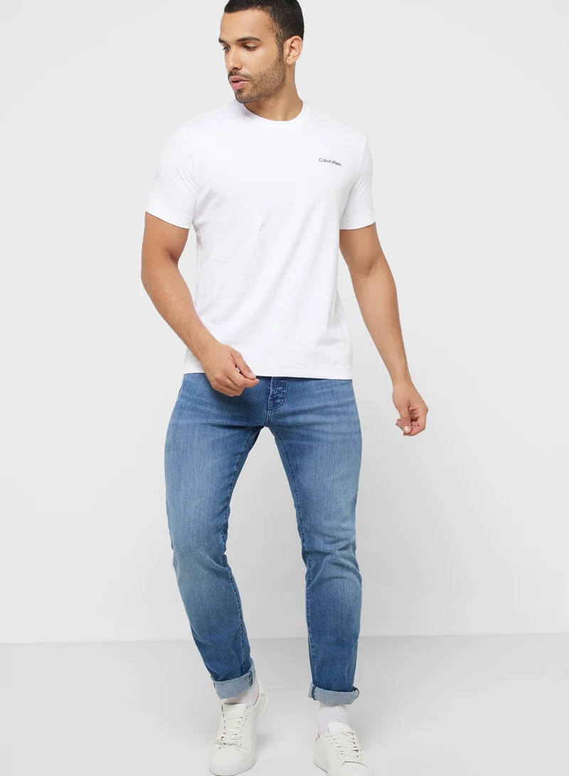 CALVIN KLEIN Logo Crew Neck T-Shirt