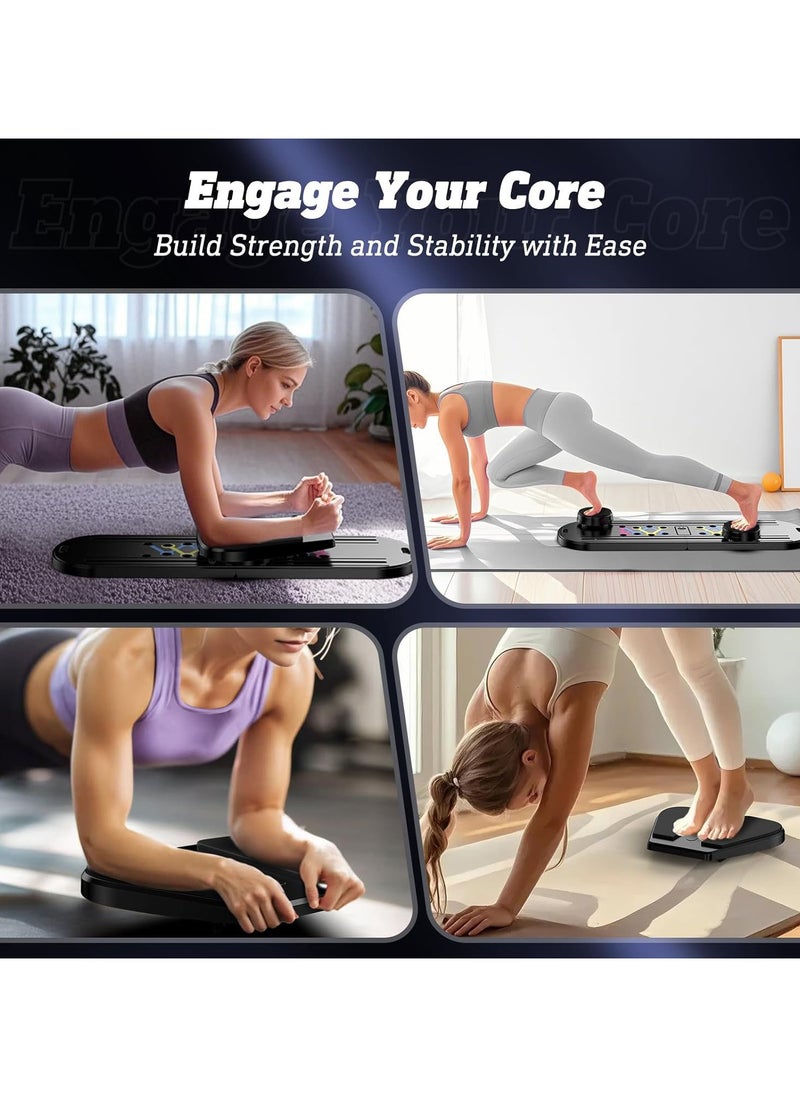Generic - Pilates Board - Pilates Reformer Set, Multi-Purpose Foldable Pilates Reformer Board for Home, 15 in 1 Pilates Sliding Board - Image 1