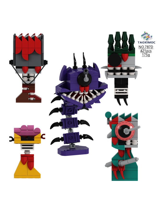 Cross-border New Products Sprunki Rhythm Box Monster Game Peripheral Linkage Building Blocks Children's Toy Model Wholesale