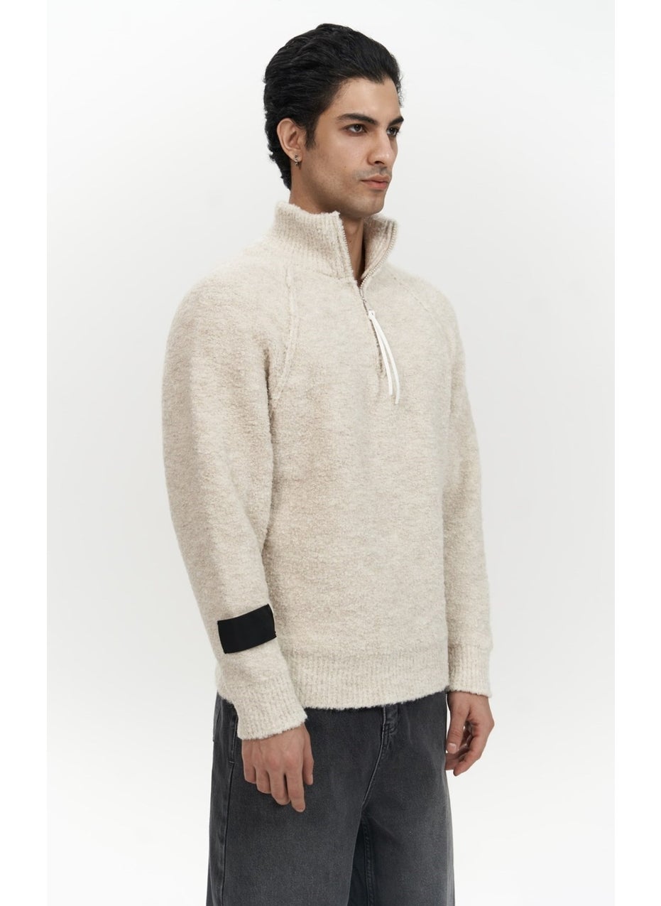 Zane Zipper Detail Beige Men's Knitwear Sweater - pzsku/Z8B7E59F3F06B8AAFE957Z/45/_/1741093595/3f57f103-6915-403d-8ab2-c45ac85f86bc