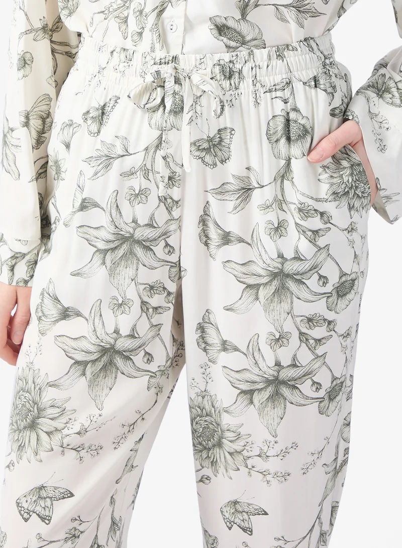 hunkemoller  Printed High waist nightwear pants for Women | Best Price UAE