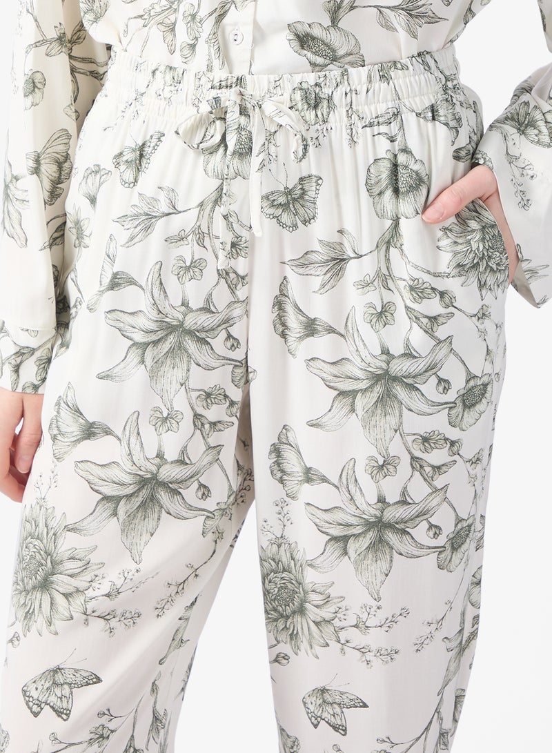 hunkemoller Printed High waist nightwear pants - Image 4