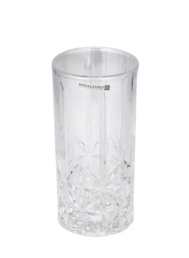 Royalford 3-Piece Transparent Glass Tumbler Set 360ml 12oz