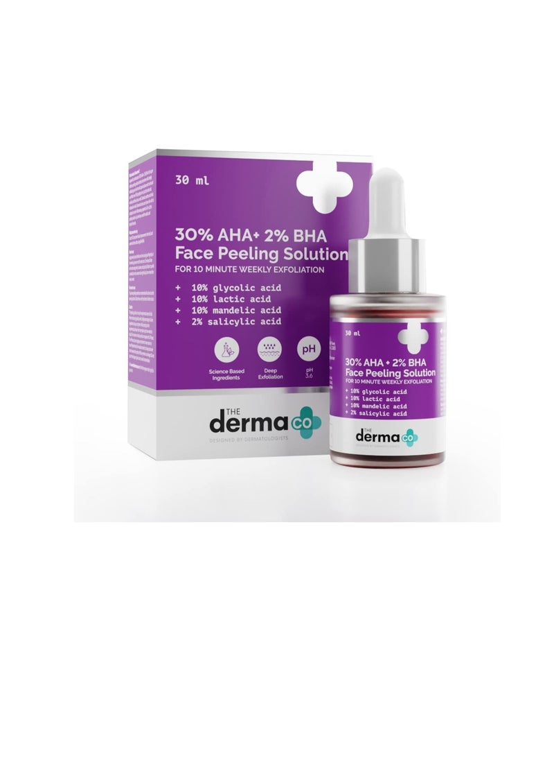 THE derma Co The Derma Co Repairing Exfoliating 30% AHA  2% BHA Face Peeling Solution  30 ml derma co  - Image 1