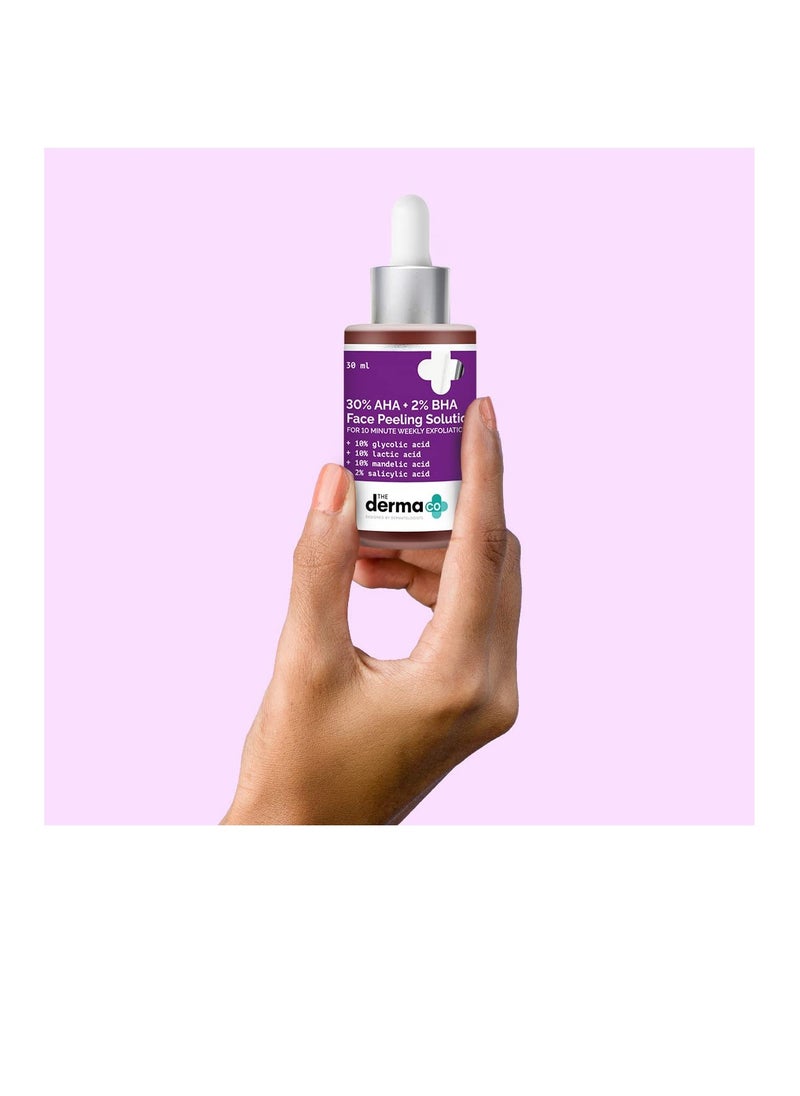 THE derma Co The Derma Co Repairing Exfoliating 30% AHA  2% BHA Face Peeling Solution  30 ml derma co  - Image 2