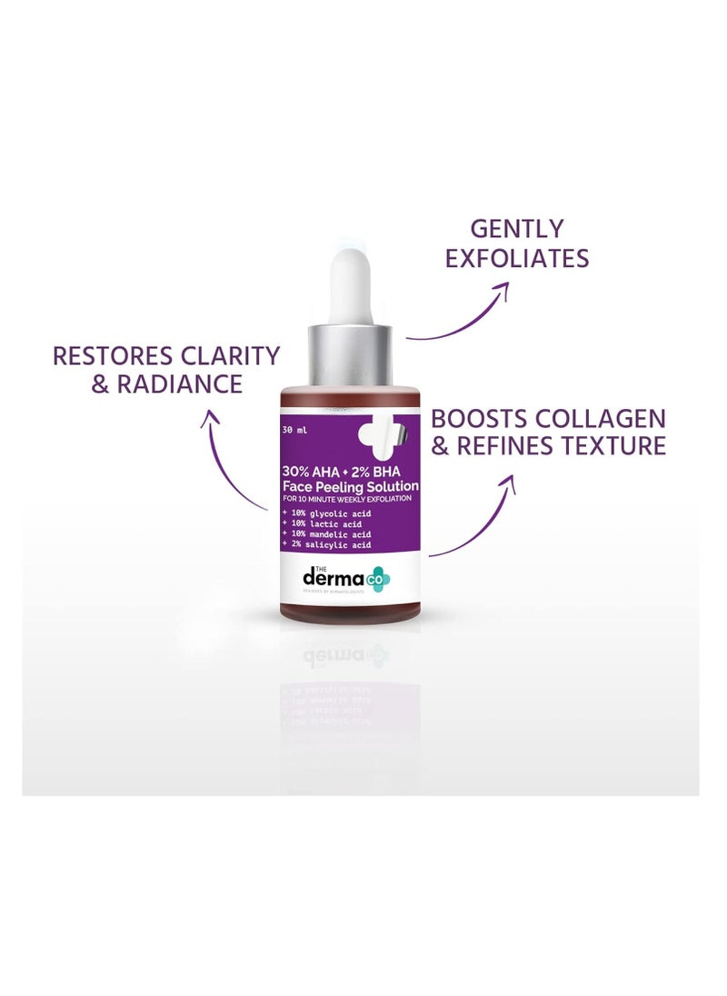 THE derma Co The Derma Co Repairing Exfoliating 30% AHA  2% BHA Face Peeling Solution  30 ml derma co  - Image 3
