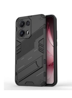 Generic OPPO Reno 13 Pro 5G - Original Punk Shock-Resistant Case Cover with Built-in Kickstand: Durable, Lightweight, and Shock-Absorbing - Black  - Image 1